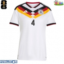 Tyskland Jonathan Tah #4 Hjemmedrakt Dame VM 2026 Kortermet